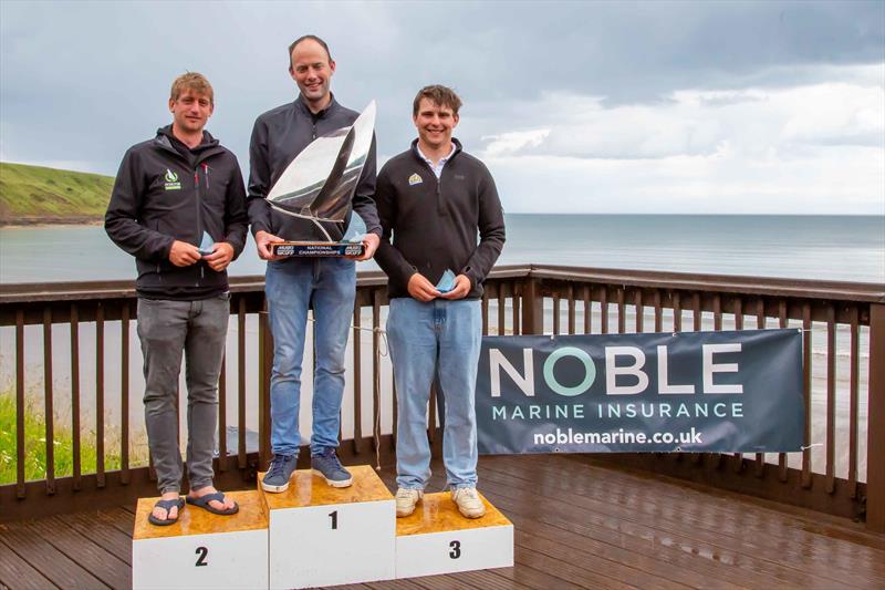 Podium - Noble Marine UK Musto Skiff National Championship 2024 photo copyright Tim Olin / www.olinphoto.co.uk taken at Filey Sailing Club and featuring the Musto Skiff class