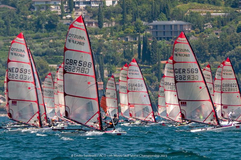 ACO 12th Musto Skiff World Championship 2023 photo copyright Emilio Santinelli taken at Weymouth & Portland Sailing Academy and featuring the Musto Skiff class