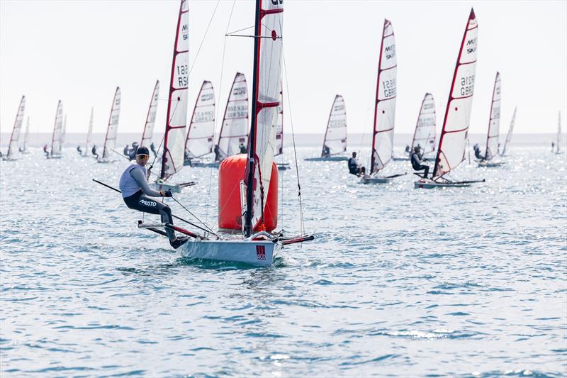 Rob Richardson - Day 3 of the ACO 13th Musto Skiff 2024 Worlds at the WPNSA photo copyright Michael Oliver taken at Weymouth & Portland Sailing Academy and featuring the Musto Skiff class