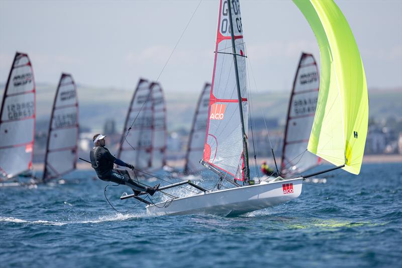 Danny Boatman (3rd) - Day 5 of the ACO 13th Musto Skiff 2024 Worlds at the WPNSA photo copyright Michael Oliver taken at Weymouth & Portland Sailing Academy and featuring the Musto Skiff class