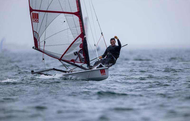 Jamie Hilton - Day 5 of the ACO 13th Musto Skiff 2024 Worlds at the WPNSA photo copyright Michael Oliver taken at Weymouth & Portland Sailing Academy and featuring the Musto Skiff class