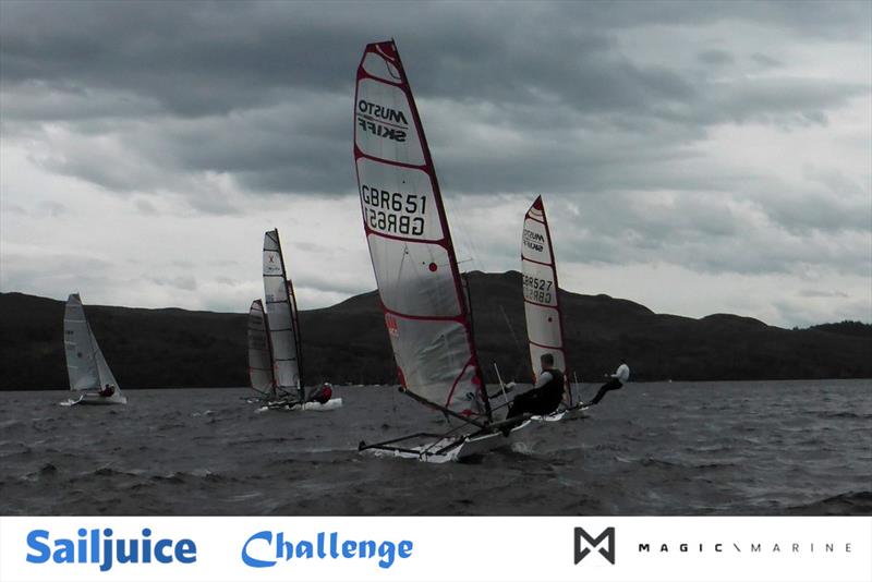 Jamie Hilton takes fourth overall in the Loch Lomond Challenge photo copyright Peter McLaren taken at Loch Lomond Sailing Club and featuring the Musto Skiff class