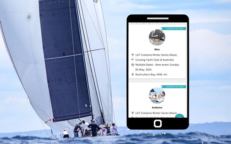 Find suitable crew to join your race program - this is just one of the ways MySail makes it easier to manage crew - photo © MySail