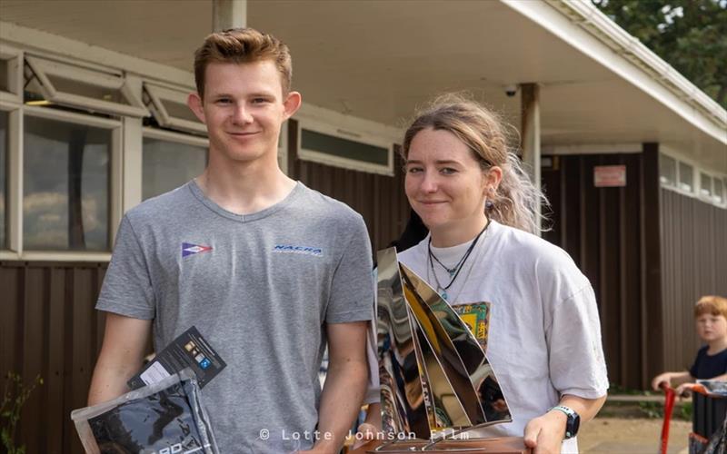 Ben Harris & Annabel Luxton win the 2021 Nacra 15 UK Nationals at Weston - photo © Lotte Johnson / www.lottejohnson.com