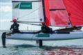 Brin Liddell and Rhiannan Brown during the Nacra 17 Worlds at La Grande Motte © YCGM / Didier Hillaire