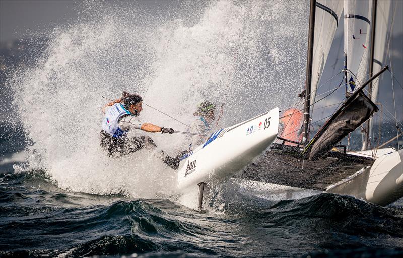 Gemma Jones, Josh Porebski (NZL) - Nacra 17 - Enoshima , Round 1 of the 2020 World Cup Series - August 29, 2019 - photo © Jesus Renedo / Sailing Energy / World Sailing