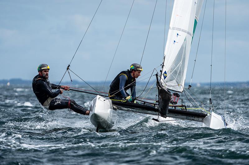 Jason Waterhouse and Lisa Darmanin - 49er, 49erFX and Nacra 17 European Championships photo copyright Beau Outteridge taken at  and featuring the Nacra 17 class