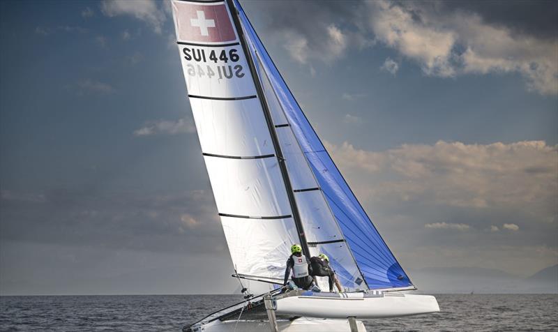 Nacra 17 Europeans at Sferracavallo Day 3 - photo © Salvatore Lopez