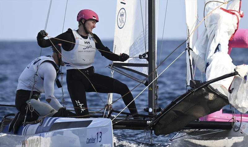 Nacra 17 Europeans at Sferracavallo Day 3 - photo © Salvatore Lopez