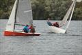 Guy and Lyla Jacobs (left) and Alex Pegg and Jaci Ivins (right) during race 3 - National 12 training and open meeting at Whitefriars © Terry Hewlett