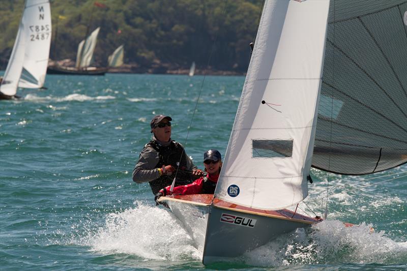 Neal and Freya Lillywhite enjoying their 25 year old N12 'Indecision' N3271 at the 2013 Burton Week at Brixham - photo © Gareth Fudge