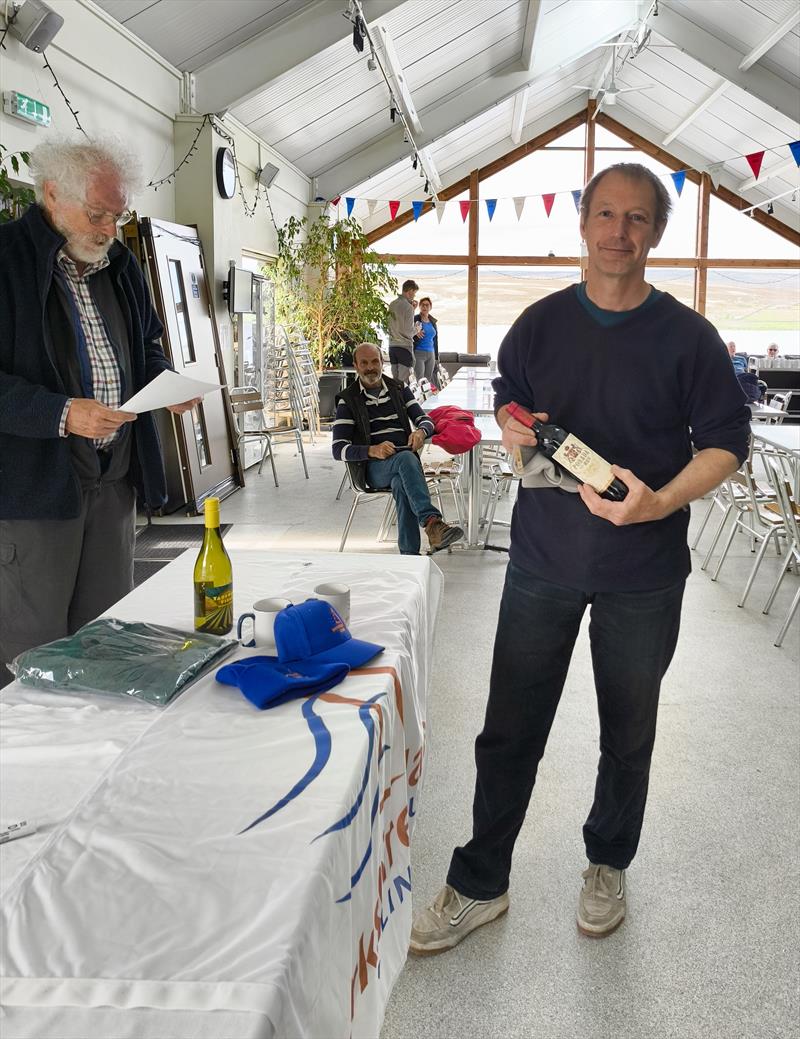 Tim Hampshire (with Iolie Gionnitrapani not pictured) finish 2nd in the Yorkshire Dales National 12 Open photo copyright Tim Hampshire taken at Yorkshire Dales Sailing Club and featuring the National 12 class