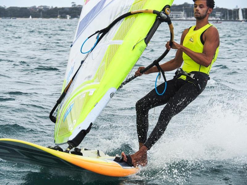 Kiran Badloe (NED) - 2020 RS:X Windsurfing World Championships, day 3 - photo © Caitlin Baxter