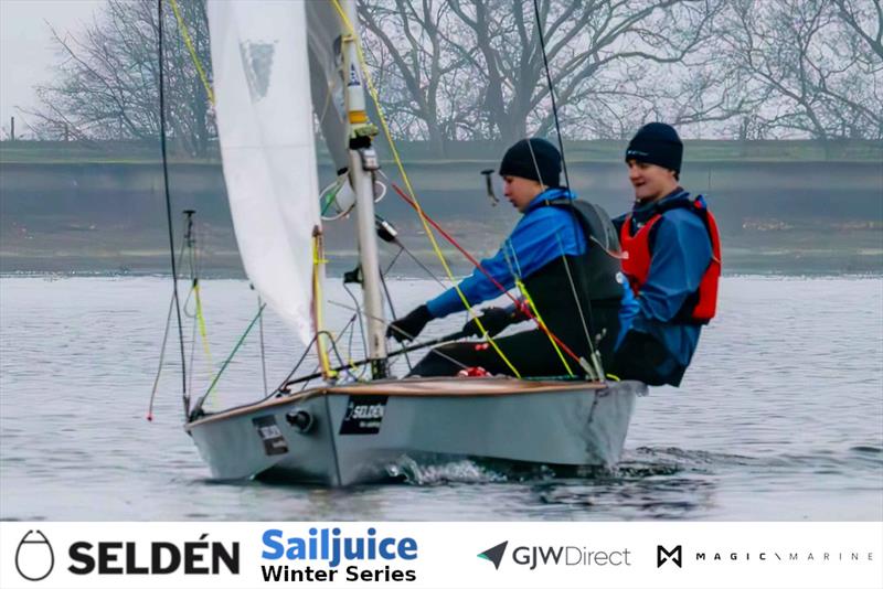 Edward Clifford and Alex Standley win the Magic Marine King George Gallop 2025 photo copyright Tim Olin / www.olinphoto.co.uk taken at King George Sailing Club and featuring the Norfolk Punt class