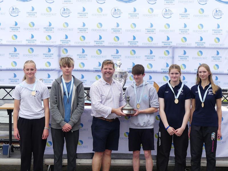 NSSA National Youth Regatta - ILCA 4 fleet podium - photo © Fernhurst Books / Draycote Water Sailing Club