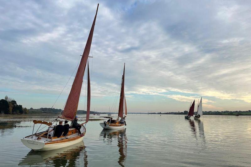 2022 sees a fleet of Deben Cherubs race for the first time in 70 years photo copyright Charmian Berry taken at Deben Yacht Club and featuring the Gaffers class