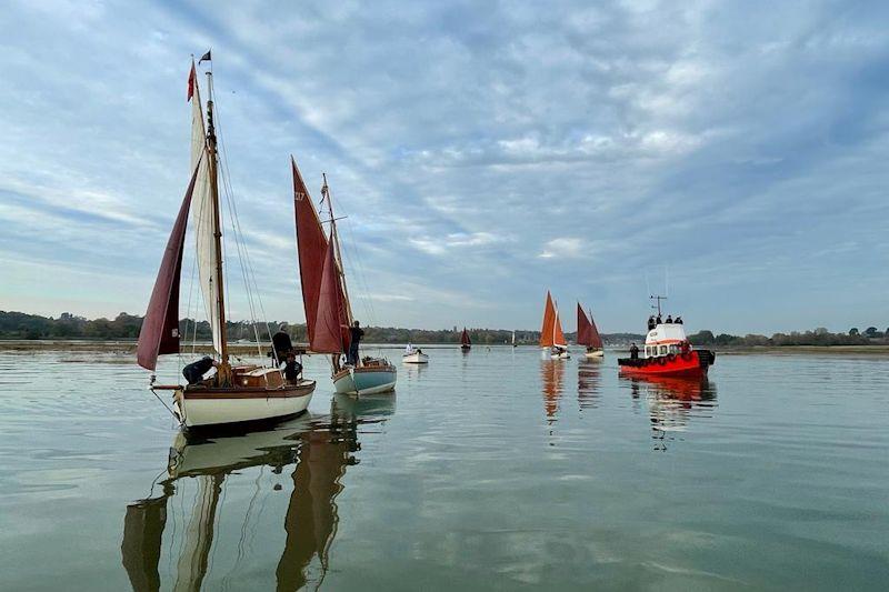 2022 sees a fleet of Deben Cherubs race for the first time in 70 years photo copyright Charmian Berry taken at Deben Yacht Club and featuring the Gaffers class