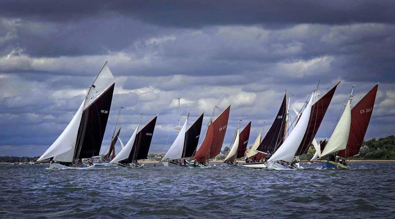 A Smacks Start at Mersea Week 2024 photo copyright Chrissie Westgate taken at West Mersea Yacht Club and featuring the Gaffers class