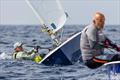 OK Dinghy Autumn Trophy in Bandol Day 3 - Patrice Revere demonstrating a water start © Robert Deaves / www.robertdeaves.uk