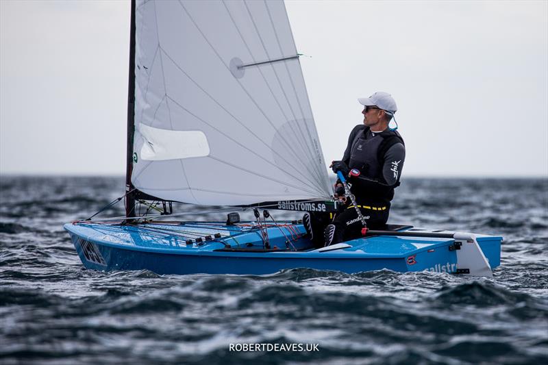 OK Dinghy Worlds Day 4 - Daniel Bjorndahl, SWE - photo © Robert Deaves / www.robertdeaves.uk