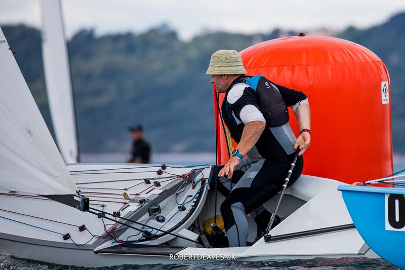 OK Dinghy Worlds Day 4 - Jim Hunt, GBR - photo © Robert Deaves / www.robertdeaves.uk