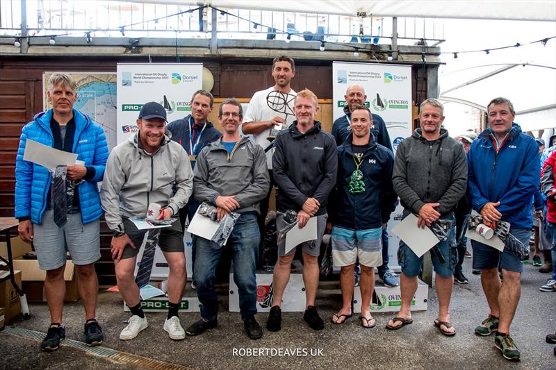 OK Dinghy Worlds Day 5 - Top 10 photo copyright Robert Deaves / www.robertdeaves.uk taken at Lyme Regis Sailing Club and featuring the OK class