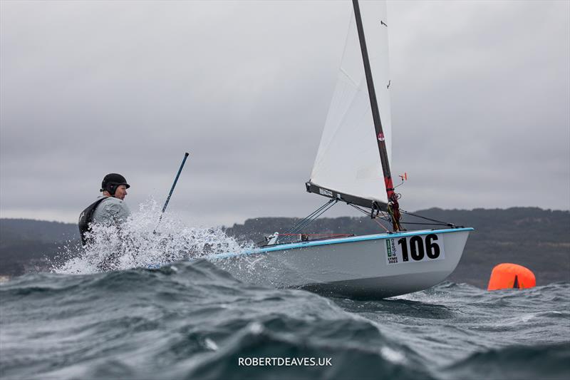 OK Dinghy Worlds Day 5 - Clive Quantrill, GBR - photo © Robert Deaves / www.robertdeaves.uk