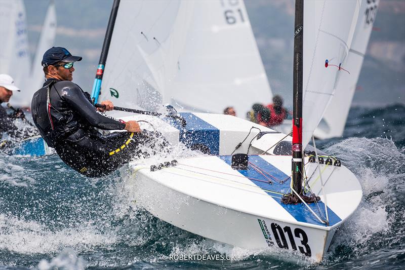 OK Dinghy World Championship, Lyme Regis, UK photo copyright Robert Deaves taken at Lyme Regis Sailing Club and featuring the OK class