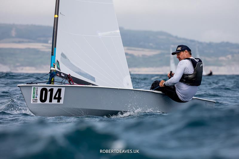 Roger Blasse, AUS, in Lyme Regis - photo © Robert Deaves