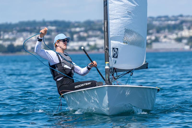 Nick Craig, overall winner - PRO-SET Epoxy OK class UK National Championships at Brixham photo copyright Tom Wild taken at Brixham Yacht Club and featuring the OK class