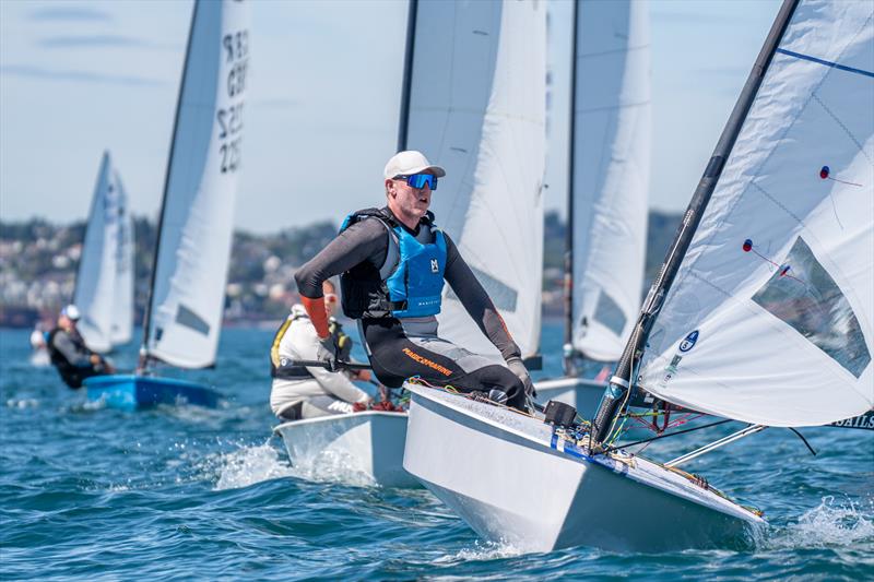 Charlie Cumbley - PRO-SET Epoxy OK class UK National Championships at Brixham photo copyright Tom Wild taken at Brixham Yacht Club and featuring the OK class