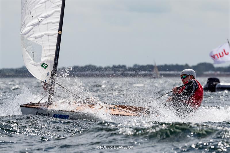 Harald Zangenburg, GER - OK Dinghy class at Kieler Woche, Day 3 - photo © Robert Deaves