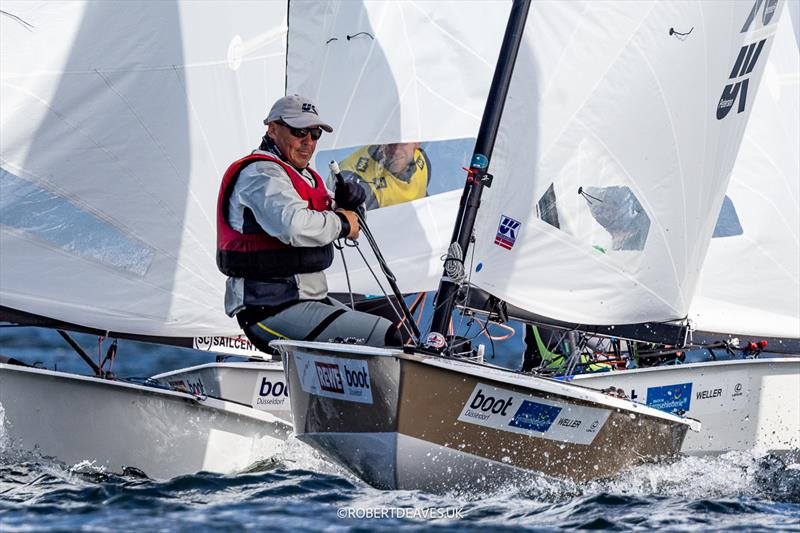 Bo Petersen, DEN - OK Dinghy class at Kieler Woche, Day 3 - photo © Robert Deaves