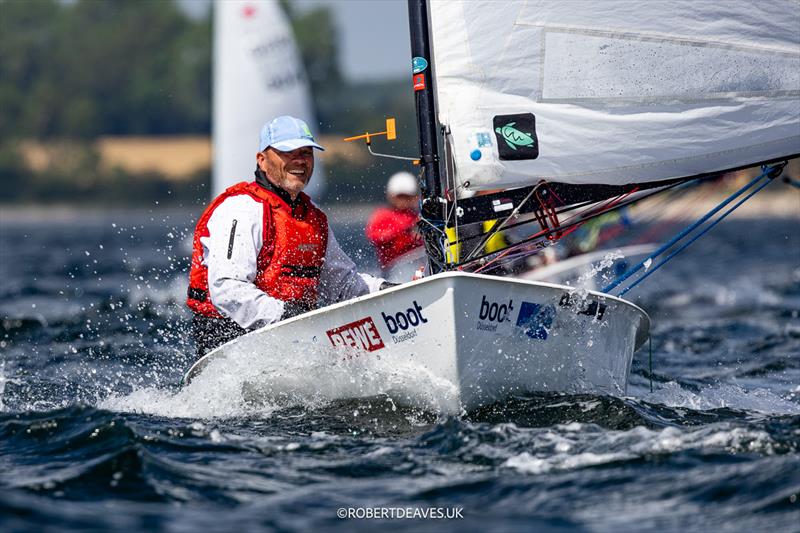 Axel Fischer, GER - OK Dinghy class at Kieler Woche, Day 3 - photo © Robert Deaves