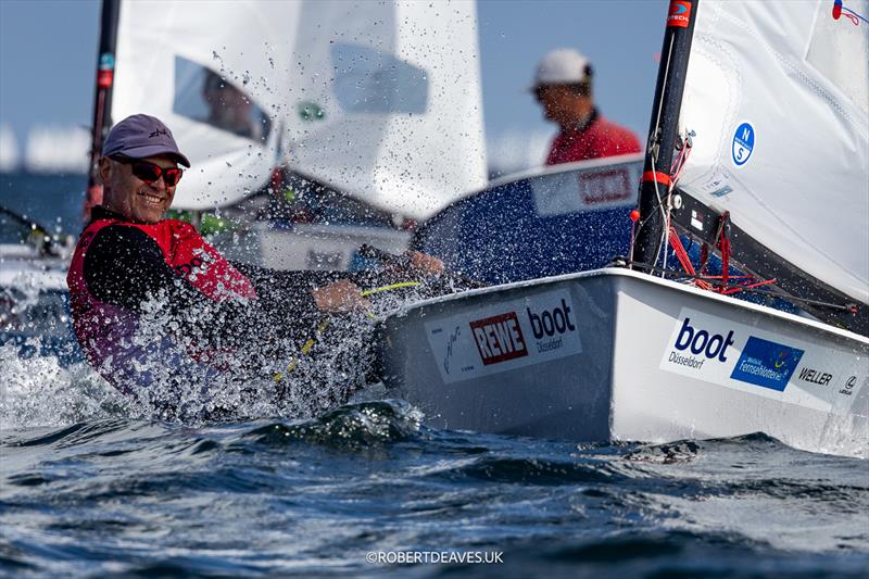 Andre Budzien, GER - OK Dinghy class at Kieler Woche, Day 3 - photo © Robert Deaves