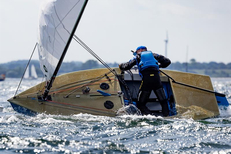 Sonke Behrens, GER - OK Dinghy class at Kieler Woche, Day 3 - photo © Robert Deaves