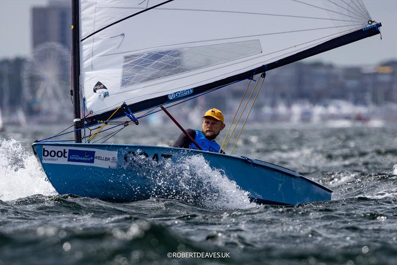 Ben Flower, CAN - OK Dinghy class at Kieler Woche, Day 3 - photo © Robert Deaves