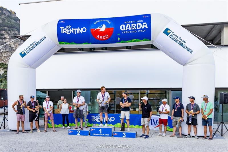 OK Dinghy Worlds at Lake Garda Day 5 - Top Ten photo copyright Robert Deaves / www.robertdeaves.uk taken at Circolo Vela Arco and featuring the OK class