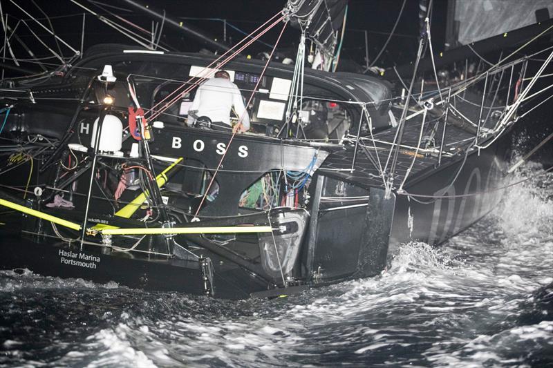 Alex Thomson - Hugo Boss - Images after terrain closure on Guadeloupe Island - photo © Alex Thomson Racing