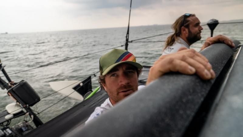 The Ocean Race - 18 June 2023, Skipper Benjamin Dutreux onboard GUYOT environnement - Team Europe going back to Sables d'Olonne - photo © Charles Drapeau / GUYOT environnement - Team Europe / The Ocean Race