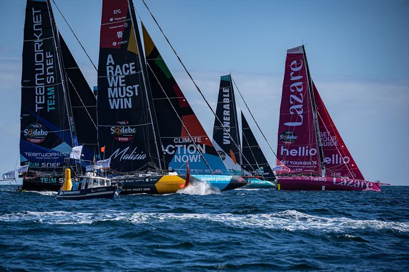 Malizia - Seaexplorer skippered by Boris Herrmann was off to a great start photo copyright Marie Lefloch / Team Malizia taken at  and featuring the IMOCA class