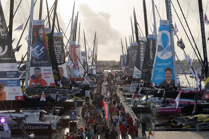 Dock at Lorient - 2024-25 Vendee Globe - October 2024 - Lorient photo copyright Vincent Curutchet / DPPI / Vendee Globe taken at Yacht Club de France and featuring the IMOCA class