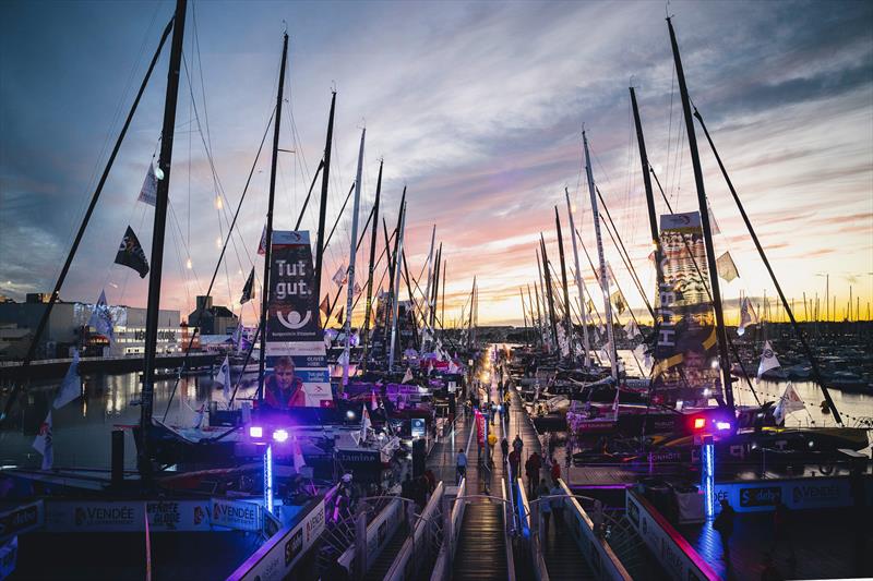 Dock at Lorient - 2024-25 Vendee Globe - October 2024 - Lorient photo copyright Vincent Curutchet / DPPI / Vendee Globe taken at Yacht Club de France and featuring the IMOCA class