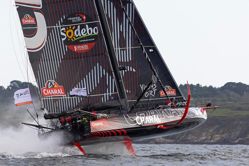 Paprec Arkea - capable of full foiling - is one of the newest IMOCA60s launched - Vendee Globe - September 11, 2024 - photo © Jean-Marie Liot