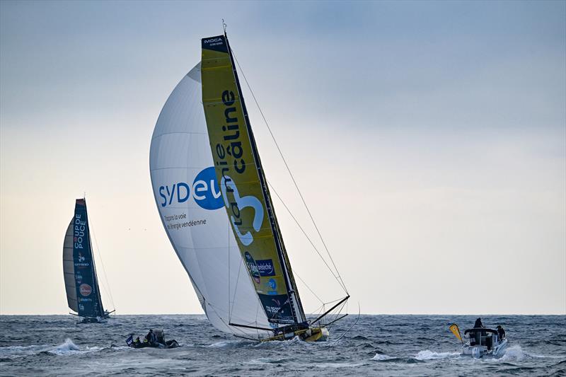 Arnaud Boissiereres  - La Mie Caline - Start Vendee Globe - Les Sables d'Olonne - IMOCA60 - November 10, 2024 - photo © Jean-Louis Carli