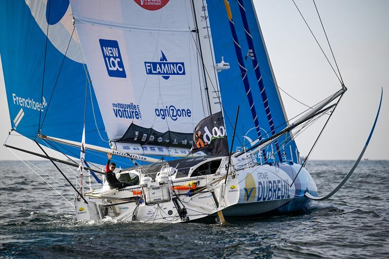 Sebastien Simon - Groupe Dubreuill - Start Vendee Globe - Les Sables d'Olonne - IMOCA60 - November 10, 2024 - photo © Jean-Louis Carli