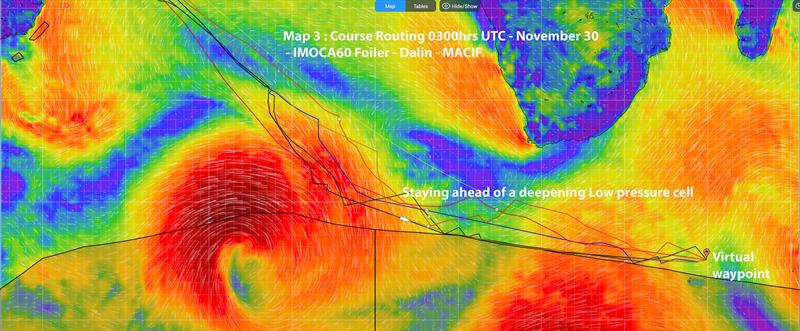 MACIF - Charlie Dalin - Map 3 - November 30, 2024 - photo © Predictwind S-WNZ