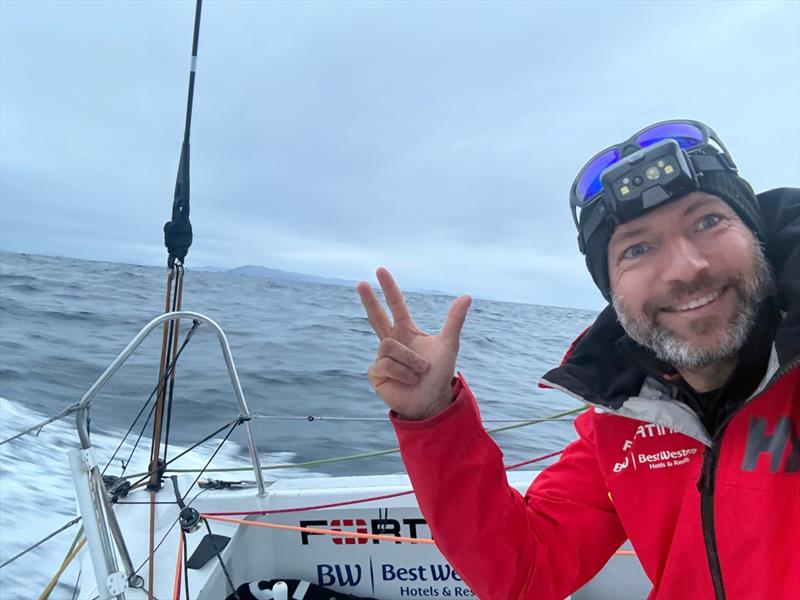 Photo sent from the boat Fortinet - Best Western during the Vendée Globe sailing race on January 03 photo copyright Romain Attanasio #VG2024 taken at  and featuring the IMOCA class