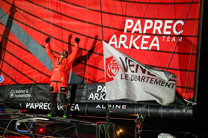 Yoann Richomme on Paprec Arkéa finishes 2nd in the Vendée Globe 2024-25 - photo © Vincent Curutchet / Alea