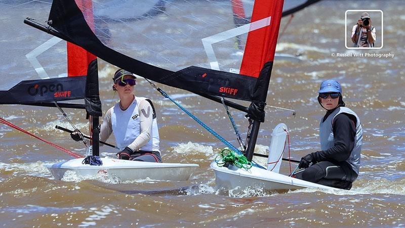 2024 AUS O'pen Skiff Championships photo copyright Russell Witt taken at Lake Cootharaba Sailing Club and featuring the O'pen Skiff class